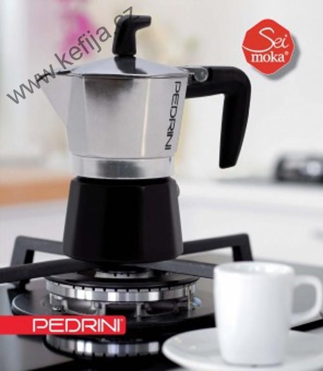 Pedrini - Sei Moka Elite, na 3 šálky - SUPER AKCE
