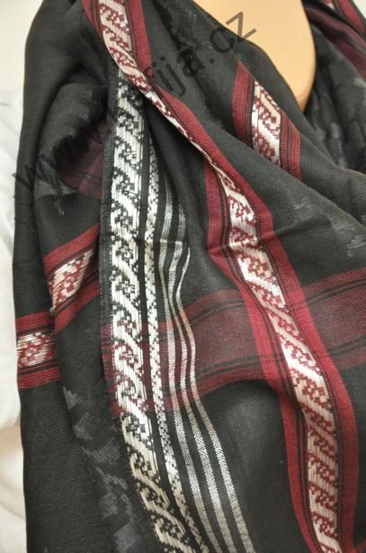 Palestina šátek černý s červenou - SLEVA 25%