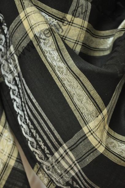 Palestina šátek černý s béžovou - SLEVA 25%