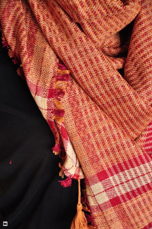 Palestina šátek červenožlutozrzavá - SLEVA 40 %