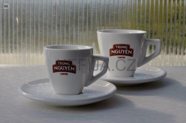 Porcelánové šapo Trung Nguyen - hranaté malé, 70 ml