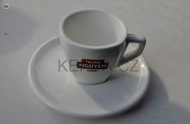 Porcelánové šapo Trung Nguyen - hranaté malé, 70 ml