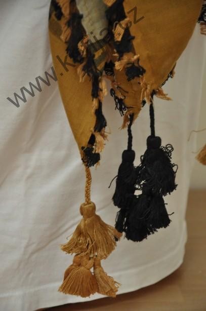 Palestina šátek okrovo-šedý - SLEVA 40 %