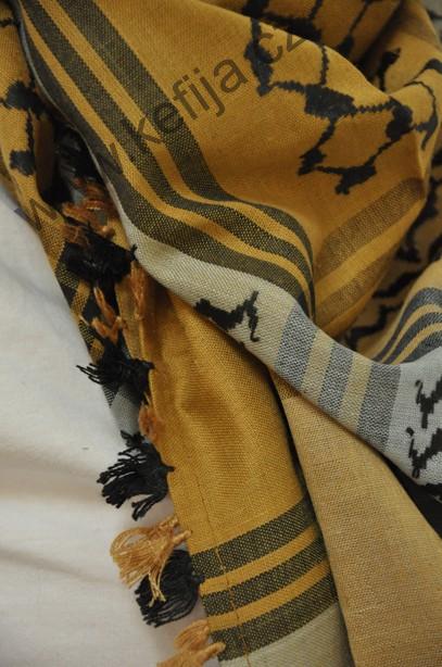 Palestina šátek okrovo-šedý - SLEVA 40 %