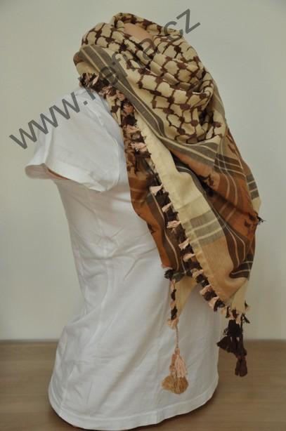 Palestina šátek hnědý - SLEVA 40 %