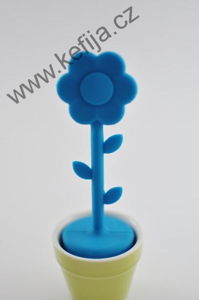 Silikonové sítko tyrkysová kytička
