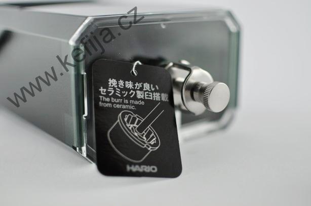 Hario CLEAR - ruční mlýnek na kávu - AKCE