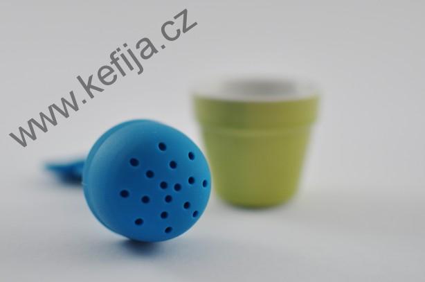 Silikonové sítko tyrkysová kytička